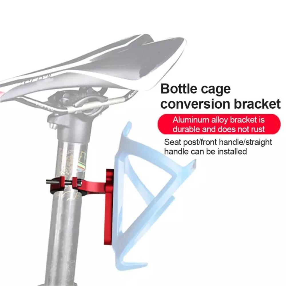 Lanfy Holder Botol Adaptor Aluminium Alloy Sepeda Rak Cangkir Air Bersepeda Aksesoris Water Bottle Holder Bracket Klip Konversi Kursi