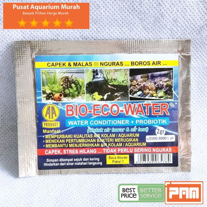 Probiotik Bio Eco Water 2gr Penjernih Air Kolam Aquarium Bening