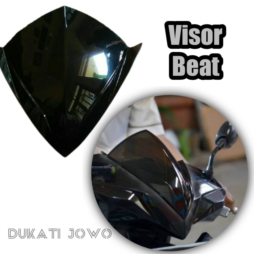 VISOR BEAT New INJECTION PERTAMA BLOME FACE LIFT 100% BAHAN ACRYLYC RACING LOOK