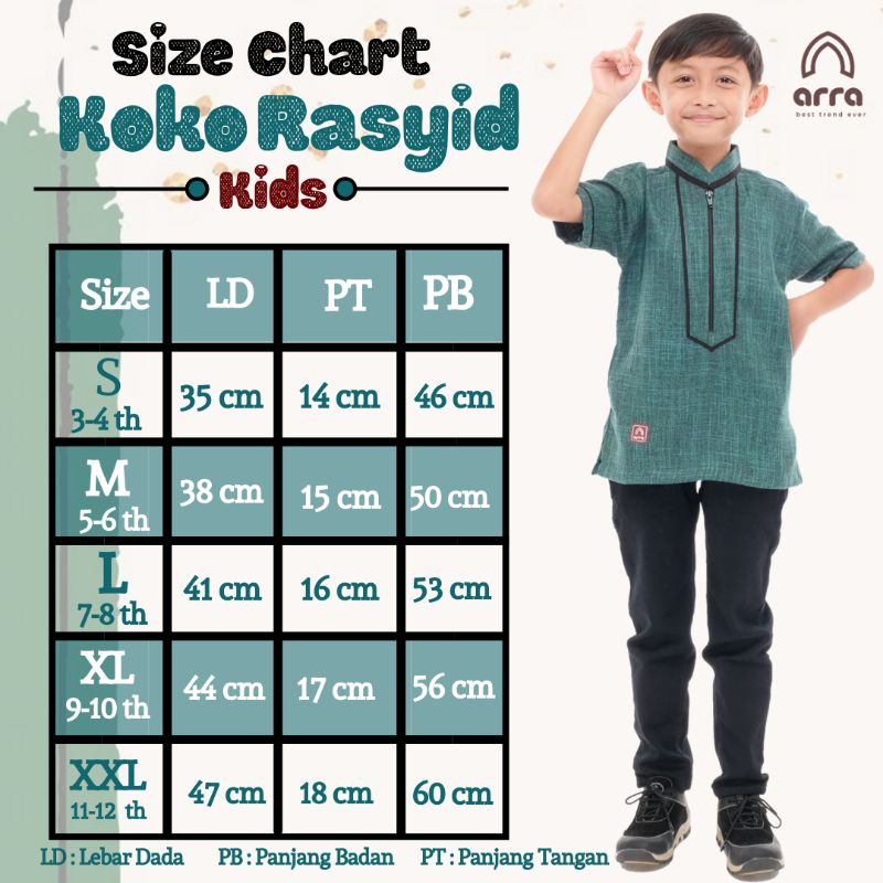 Baju Koko Kurta Pakistan Couple Ayah Dan Anak Lengan Pendek Rasyid Original Premium