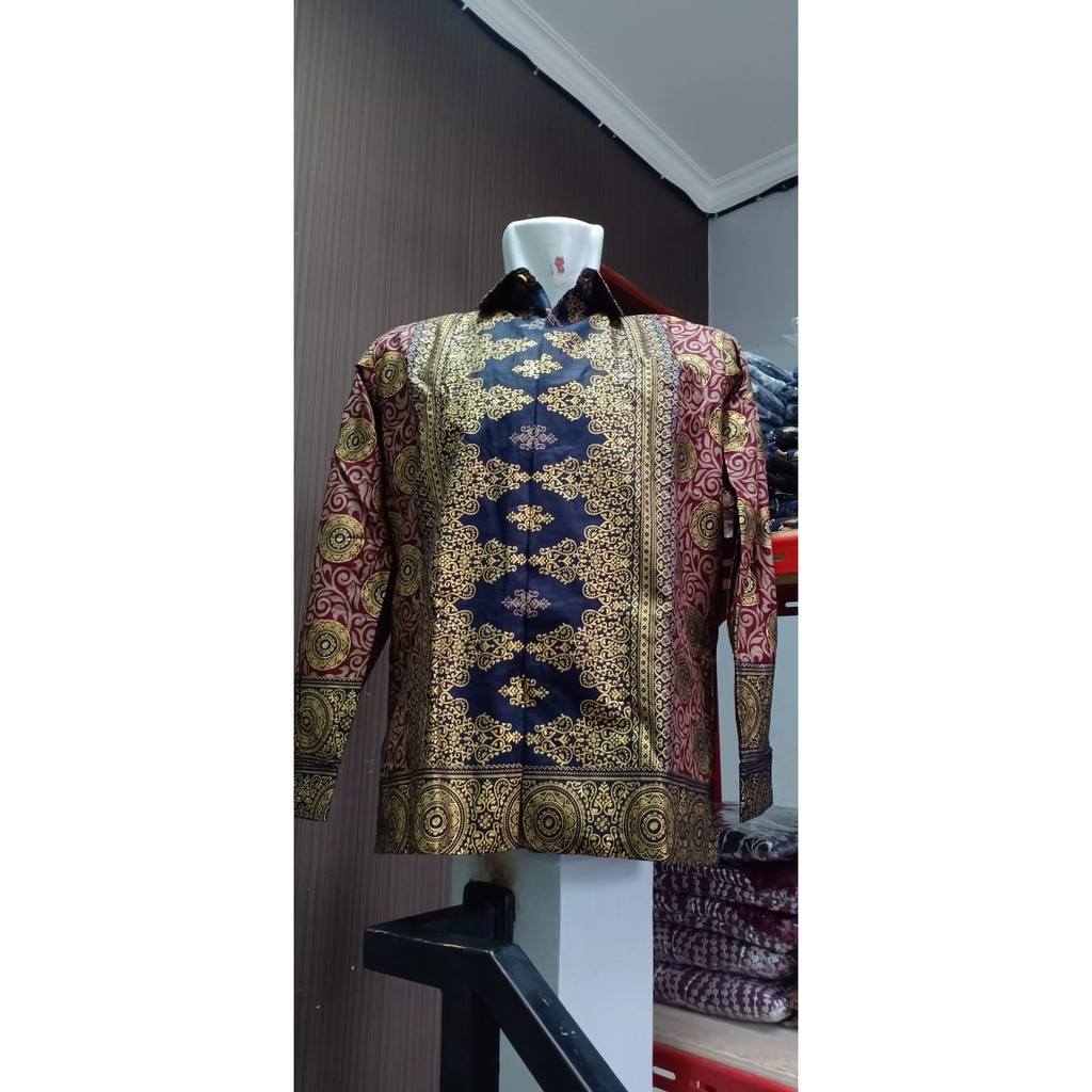 OBRAL SALE KEMEJA (MOTIF KOIN) SARIMBIT  BATIK JUPRI RUMAH KEBAYA BANDUNG RUMAH SONGKET BANDUNG