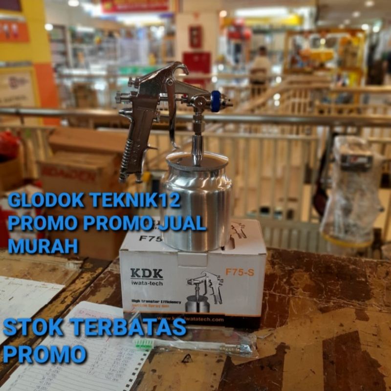 ALAT SEMPROT CAT SPRAY GUN KDK F75 TABUNG BAWAH / SPRAY GUN KDK F75 TABUNG BAWAH