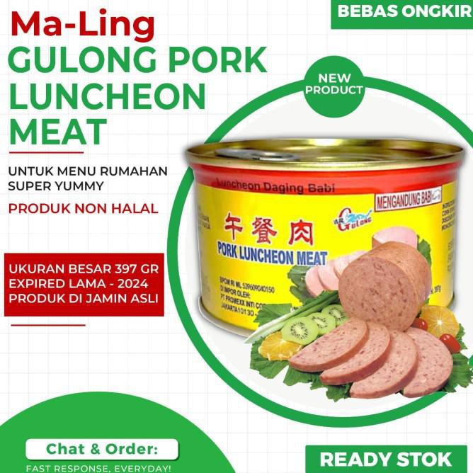 

Bestseller! Maling Gulong / Daging Maling / Pork Luncheon Meat Gulong 397 Gr - Tanpa Bubble