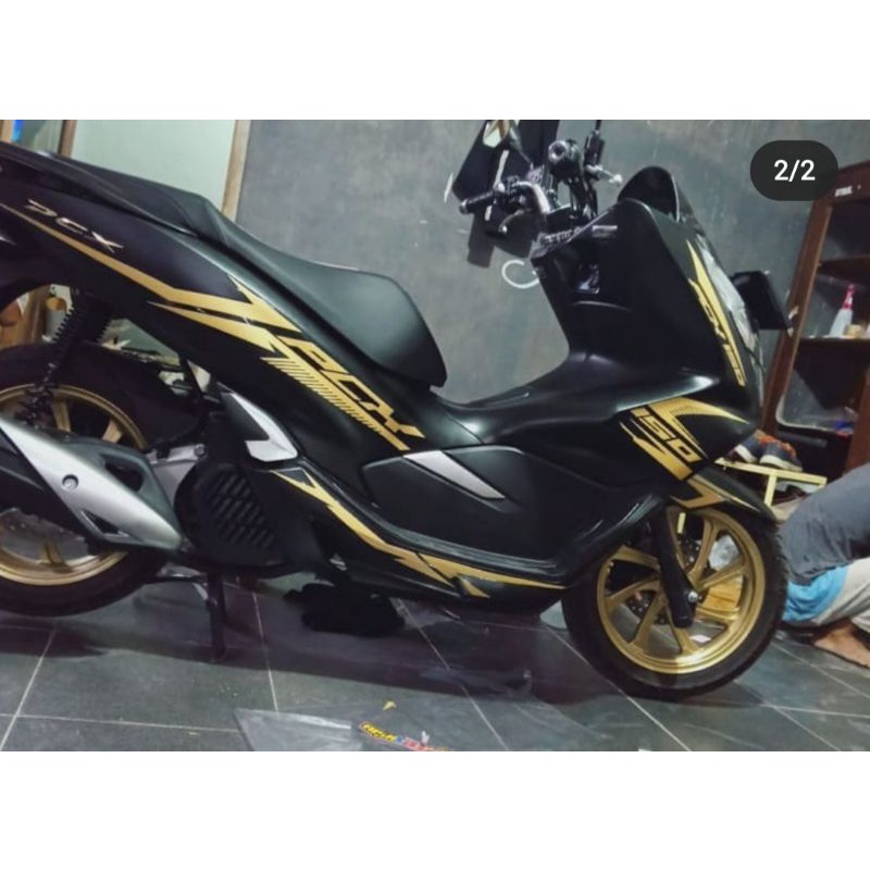 Striping Pcx 150-160 transparan list gold