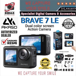 AKASO BRAVE 7 LE 4K Dual Color Screen Action Camera Wifi EIS Touch Screen Waterproof Case IPX7 Akaso Brave 7LE