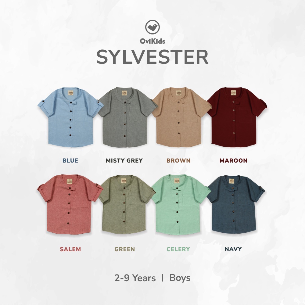 LIFE'S TO SHIRT-SYLVESTER | Baju Kemeja Anak Laki-Laki Pria (1-8/9 Tahun) Baju Atasan Kemeja Anak OVIKIDS