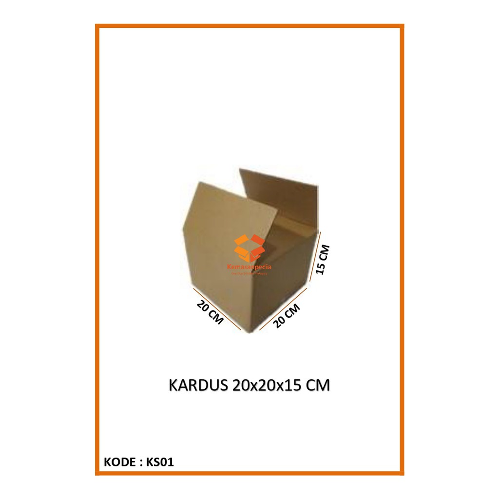 

Kardus 20x20x15 Cm Polos - Dus Dos Box Bok Boks Karton Kotak Baru Kemas Kemasan Packing Packaging