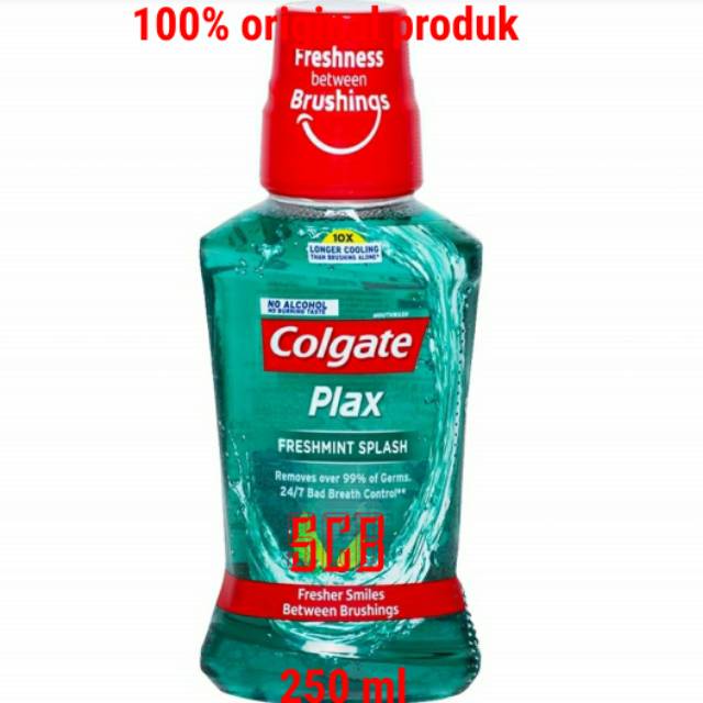 Colgate Plax Freshmint Splash (Hijau) 250 ml - Obat Kumur