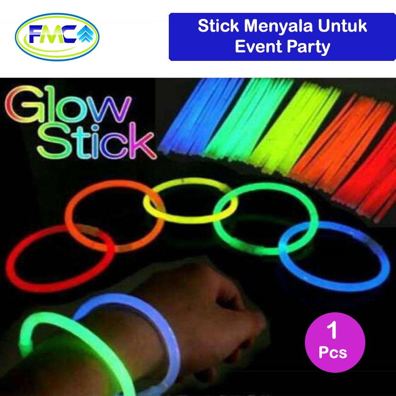 Glow In The Dark Stick Stik Gelang Kalung Menyala Fosfor Untuk Pesta Party Event Ulang Tahun Concert