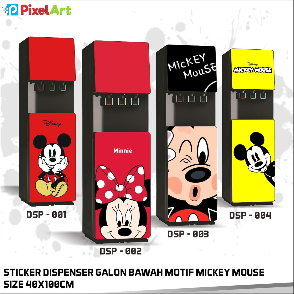 

STIKER DISPENSER RICE BOX STICKER MOTIF MICKEY MOUSE TERBARU ANTI AIR LEM KUAT TAHAN BERTAHUN TAHUN