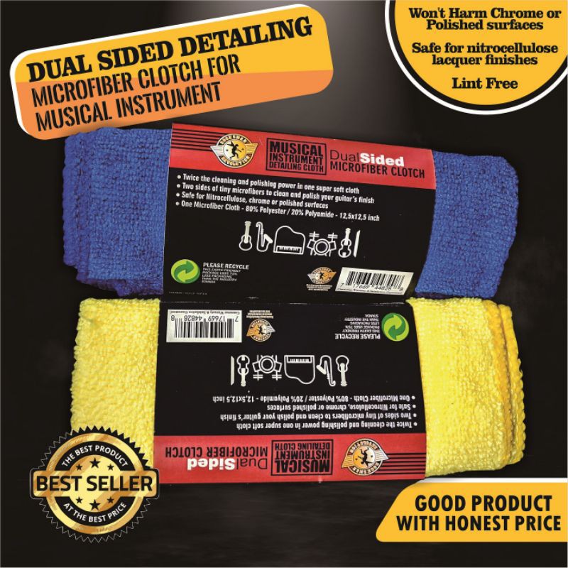 Rocksman Music Instrument microfiber cloth - for guitar, violin, piano, drum, saxophone, others