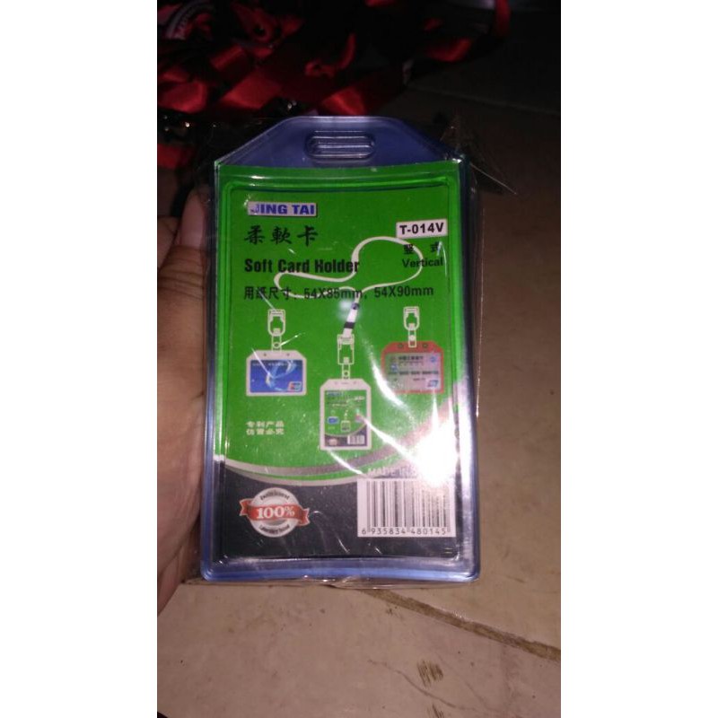 

set tali id card print dan case karet minim 200