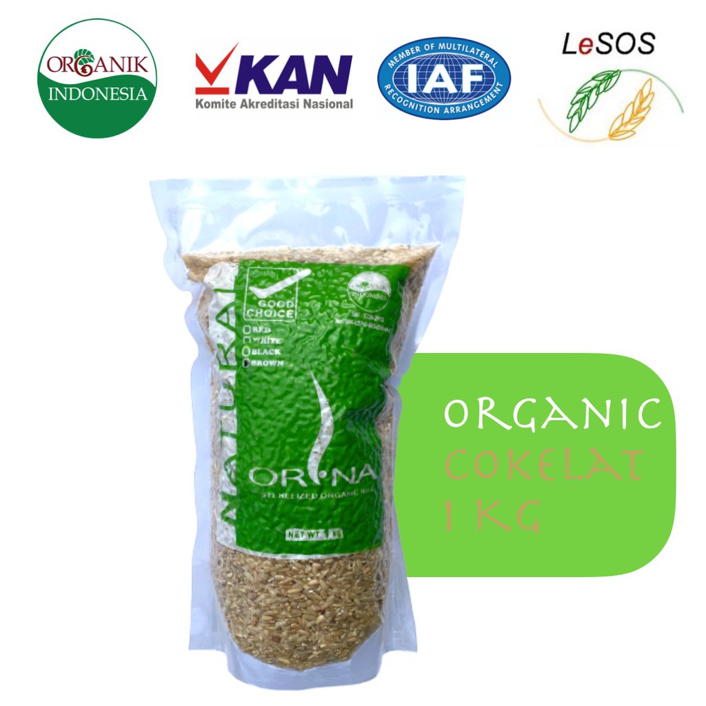

Beras Coklat Organik ORNA 1kg