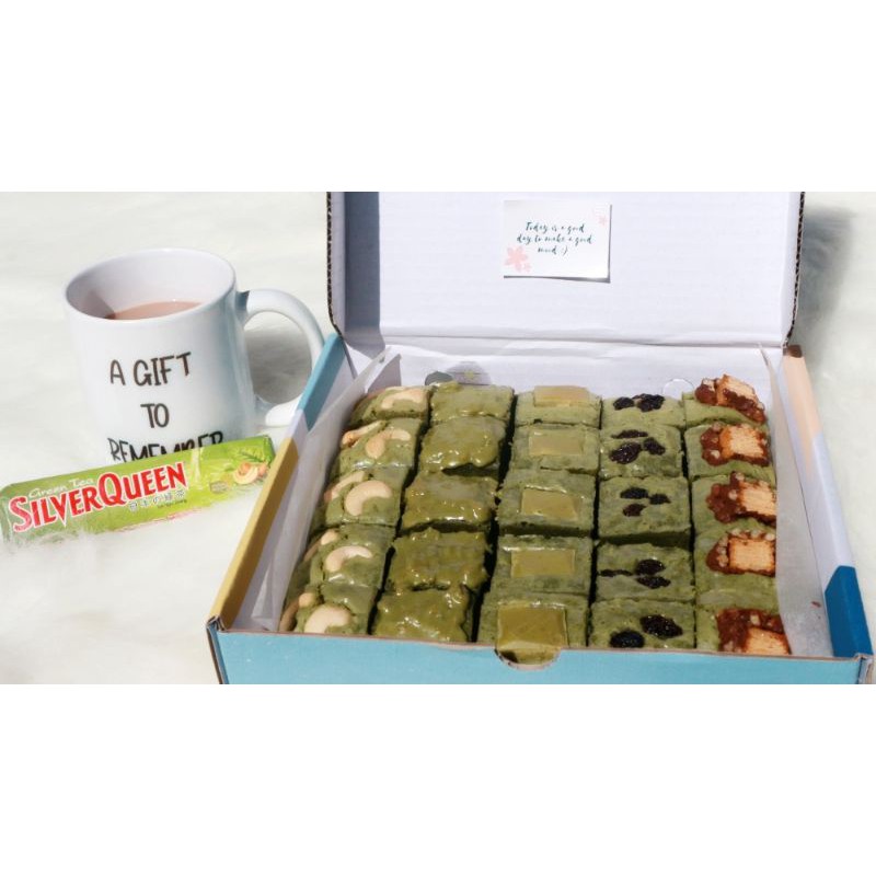 

Brogie-Brownies Green Tea (Matcha)-Brownies Sekat Balikpapan