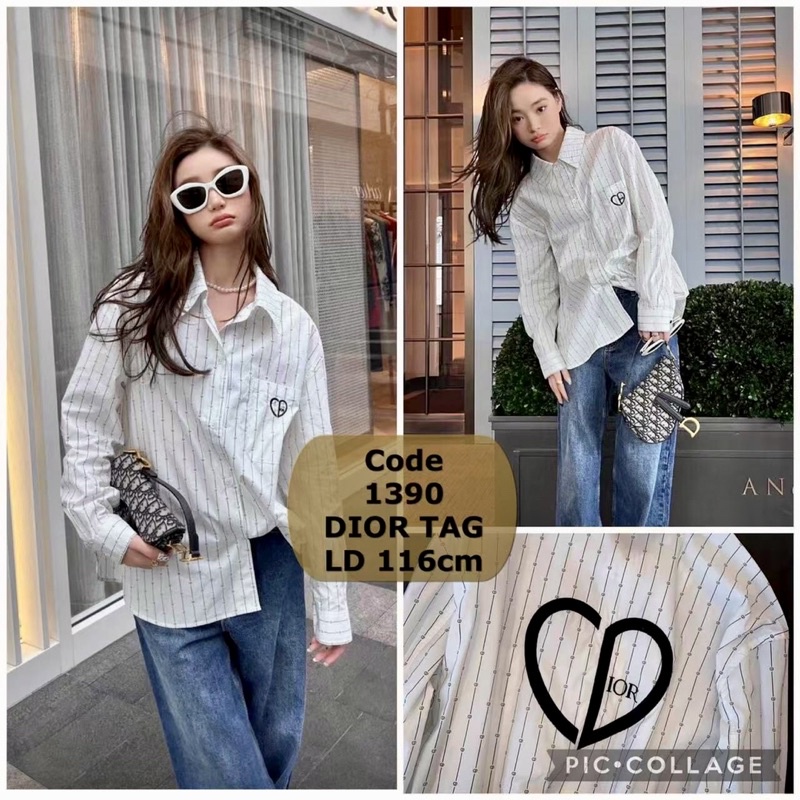 KEMEJA WANITA BASIC KATUN PUTIH LENGAN PANJANG IMPORT KEKINIAN KOREA STYLE