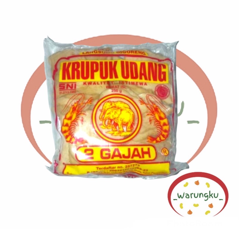 Kerupuk Udang Cap DUA GAJAH 250gr