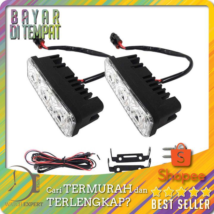 Lampu Mobil LED Car Light Daytime Running Waterproof 1 Pair