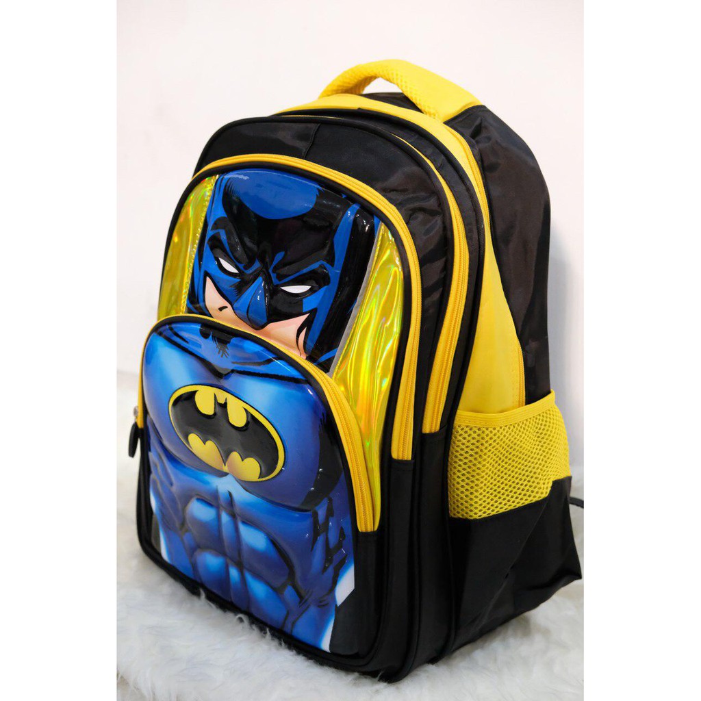 tas sekolah anak 3D SD super hero import