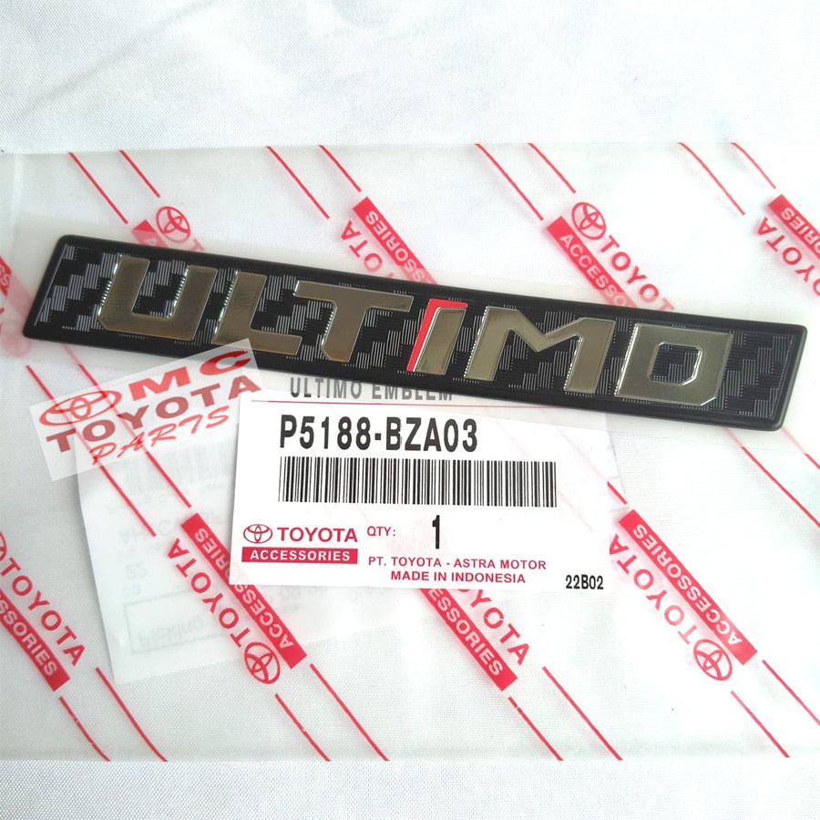 Emblem Logo ULTIMO Rush Type Ultimo P5188-BZA03