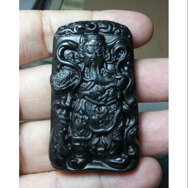 Liontin Blackjade Ukir Kwan Kong