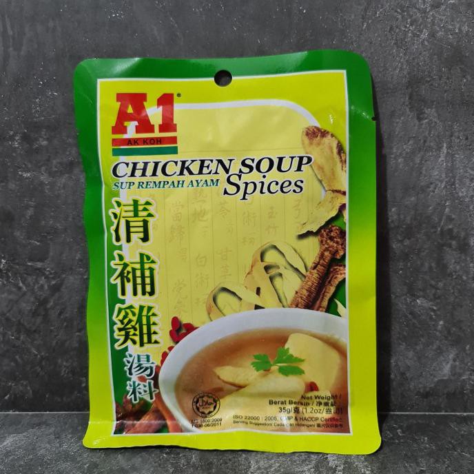 

Cuci Gudang Awal Tahun bumbu sup ayam A1 / bumbu sup rempah ayam A1/ A1 chicken soup spices Cuci