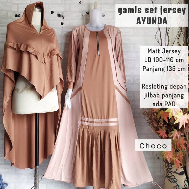 GAMIS JERSEY SET HIJAB JERSEY JUMBO, ADA PAD MODEL PINGUIN