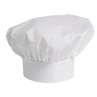 Topi chef Jamur/Chef Hat/Topi Koki Dewasa Full Cotton Putih