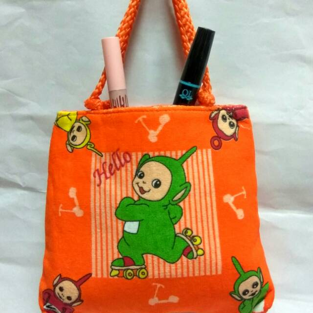 Tote Bag Handuk Anak Motif Teletubbies