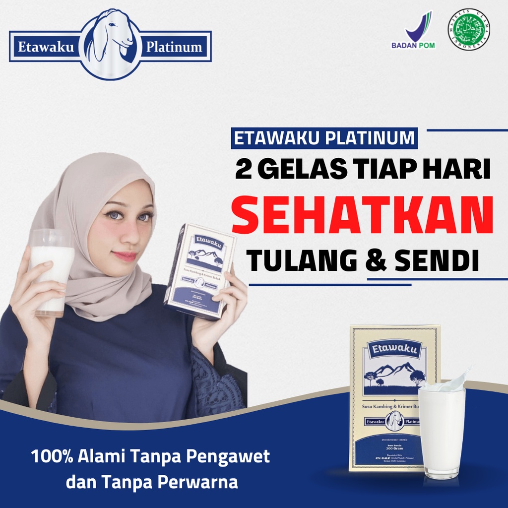 Etawaku Platinum – Susu Kambing Etawa Murni Rendah Gula Bebas Pengawet Bantu Atasi Masalah Pernafasan Asma Sesak Nafas