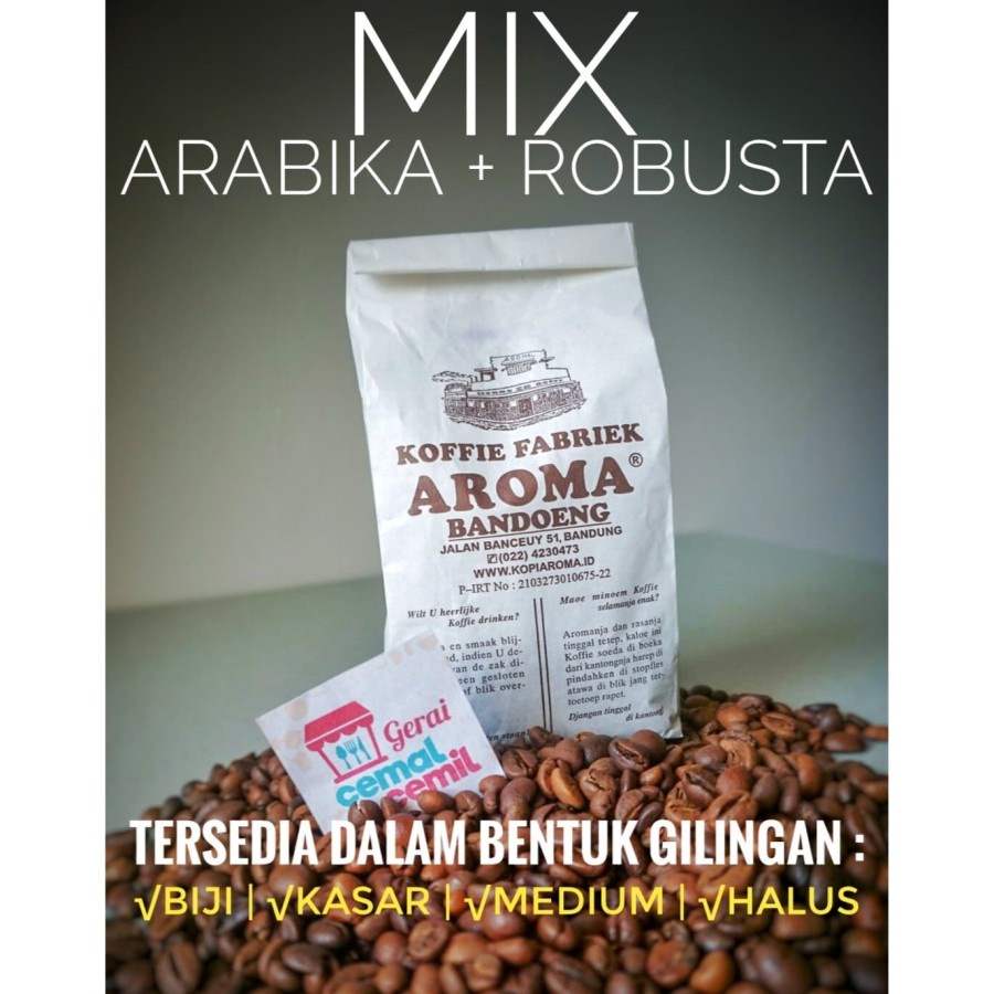 

kopi AROMA Bandung MIX Robusta & Arabika Spesial Order TERMURAH - Halus