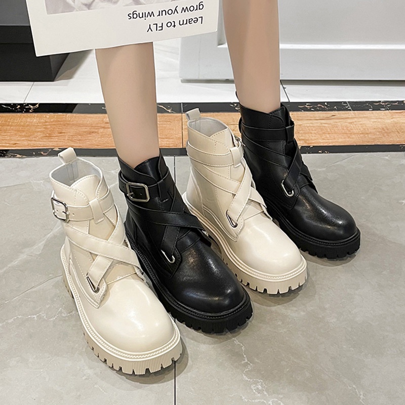 [ ORIGINAL IMPORT ] Sepatu Boots Velco Wanita Korea Import Premium Quality SI185