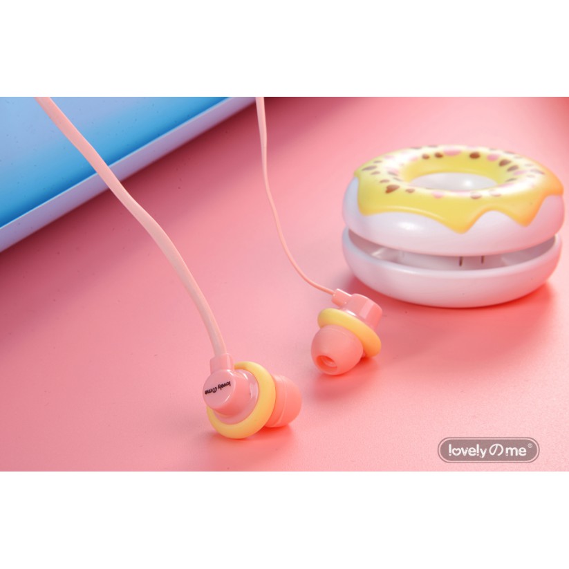 [Q-17] Headset Earphone Motif DONUTS DONAT Lucu / Wadah Earphone Bentuk DONAT Imut / Wadah Headset