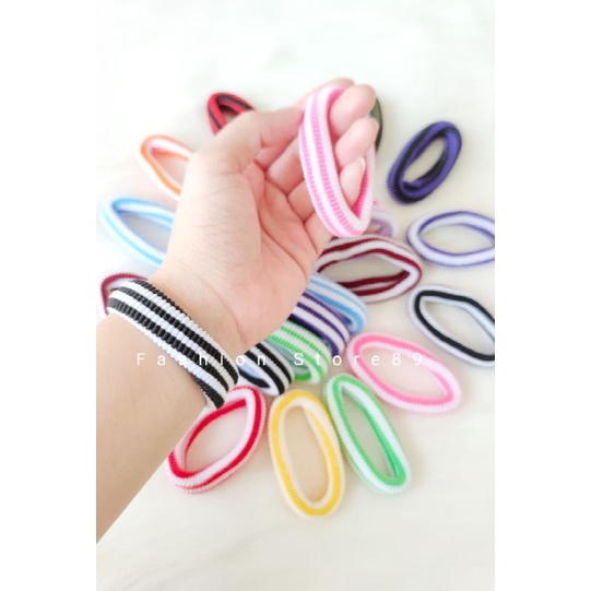 Ready Karet Gelang Import Korea tebal halus import fashion Korea karet gelang ikat rambut korea