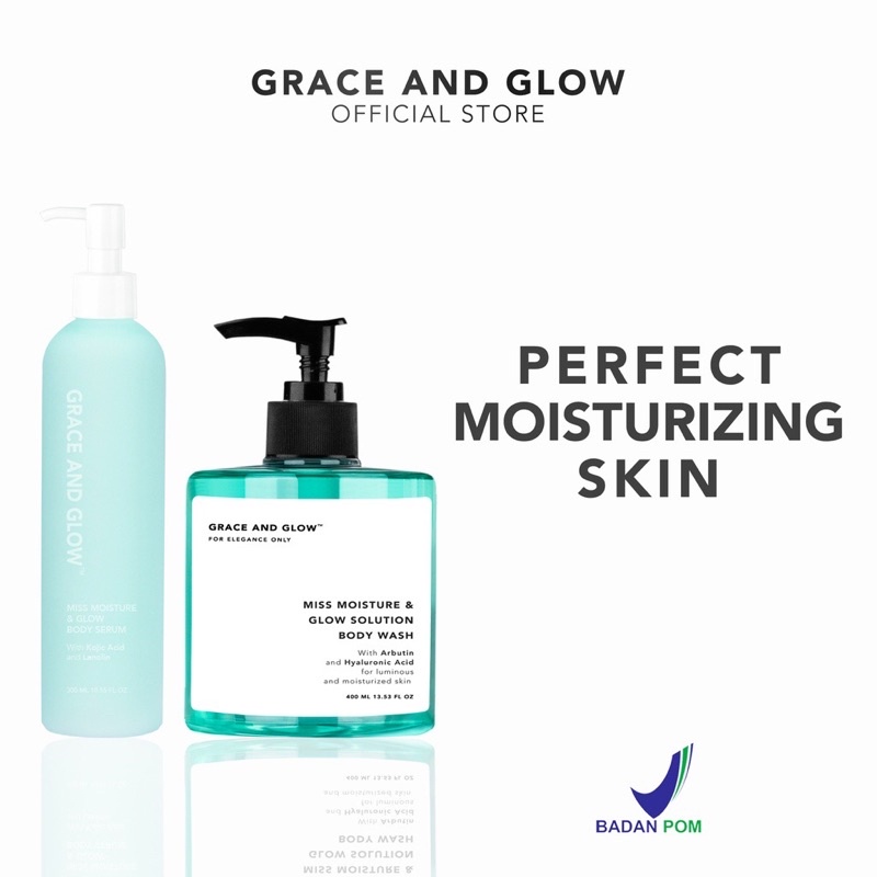 Grace & Glow Miss Moisture Body Wash & Miss Moisture Body Serum BUNDLING