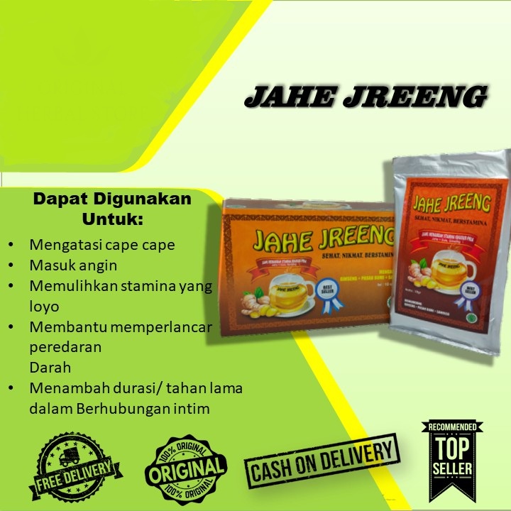 

COD Jahe Jreeng / Jahe Jreng / Jahe kuat harga per box atau 10 sachet Serbuk Minuman Hangat