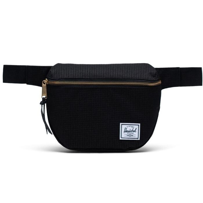 (100% ORIGINAL) HERSCHEL FIFTEEN HIP PACK BLACK GRID WAISTBAG HITAM