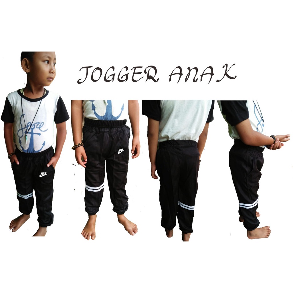 Celana jogger anak joger 1-13 th terlaris celana anak laki laki dan perempuan - Celana Jogger Polos Pop