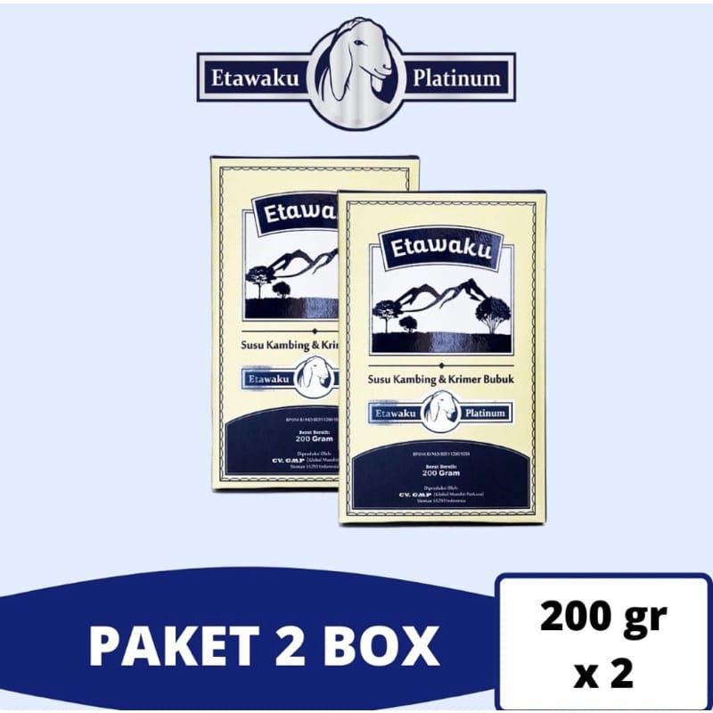 

Paket 2 Box Etawaku Platinum - Susu Kambing Etawa Tinggi Kalsium