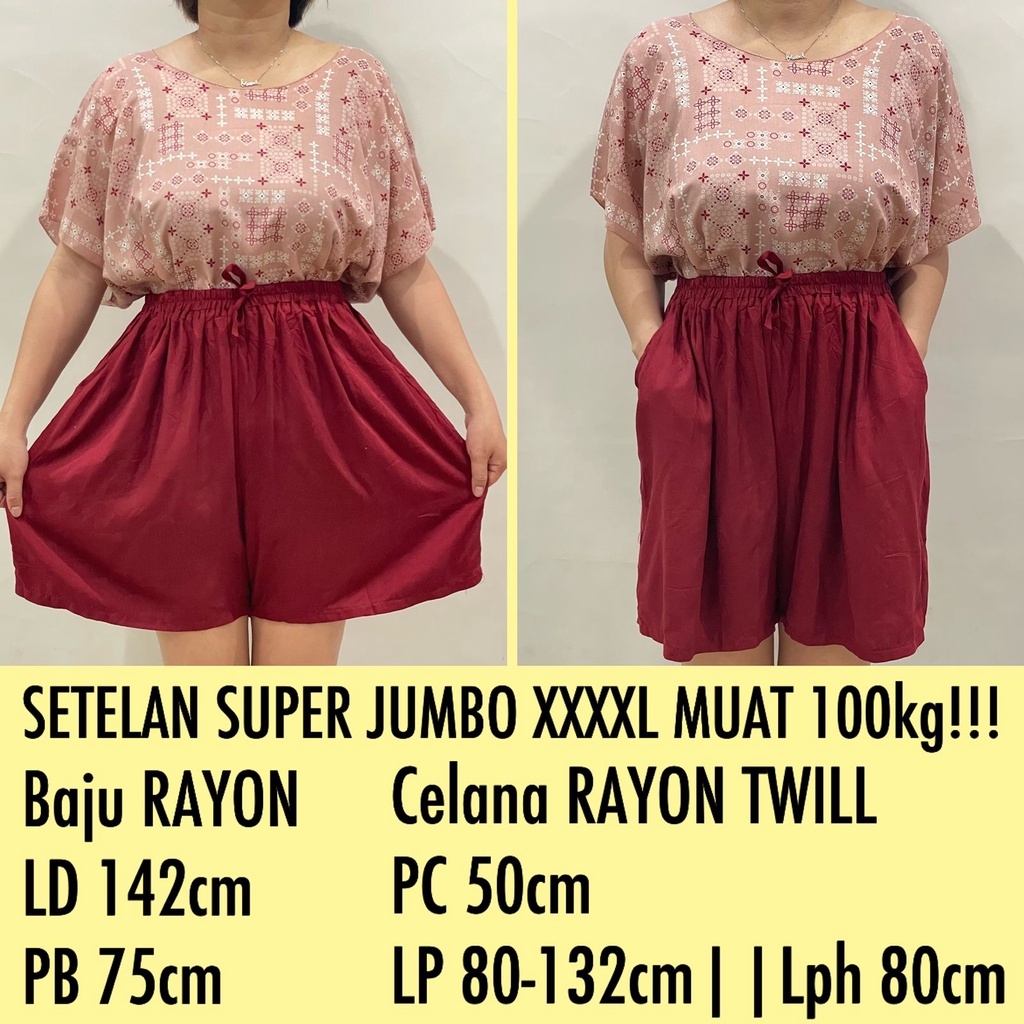 PAKET COMBO K !!! SETELAN BAJU BALI SUPER JUMBO FIT TO 4XL REAL PICT!!!