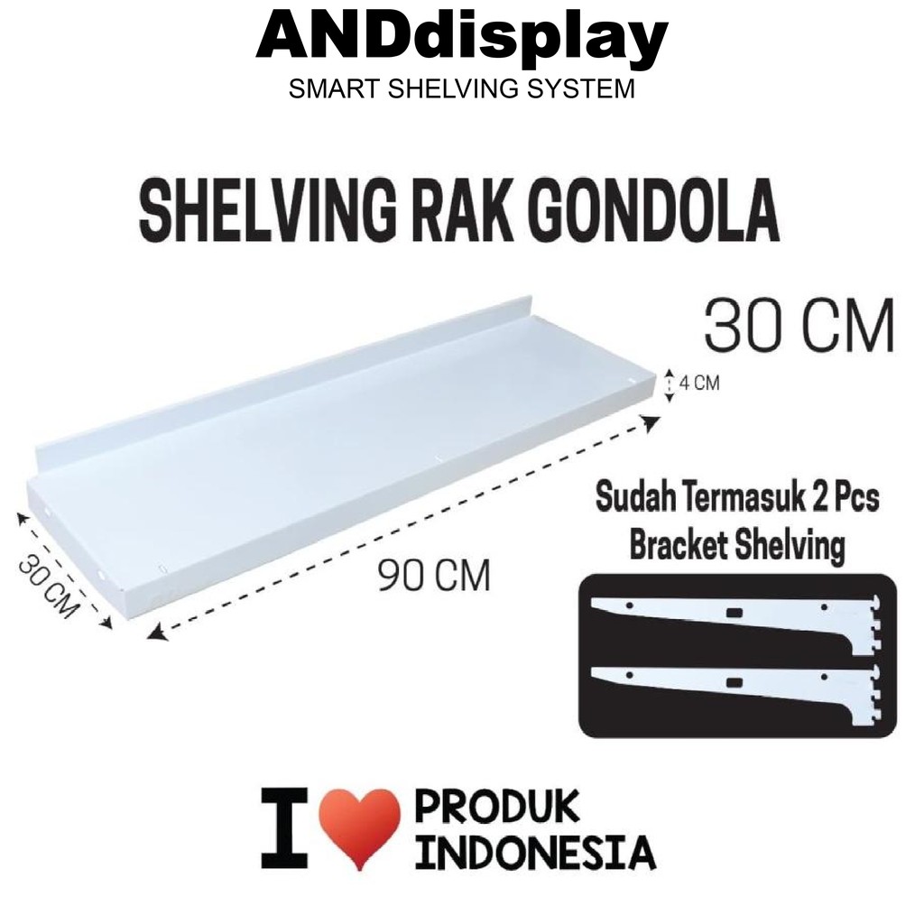 RAK SHELVING SUPERMARKET MINIMARKET 30 CM RAK TOKO GONDOLA ANDDISPLAY