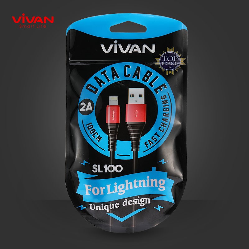 VIVAN Kabel Data USB Micro (100cm) + Kabel Type C (30cm) + Kabel iPhone (100cm) Garansi 1 Tahun