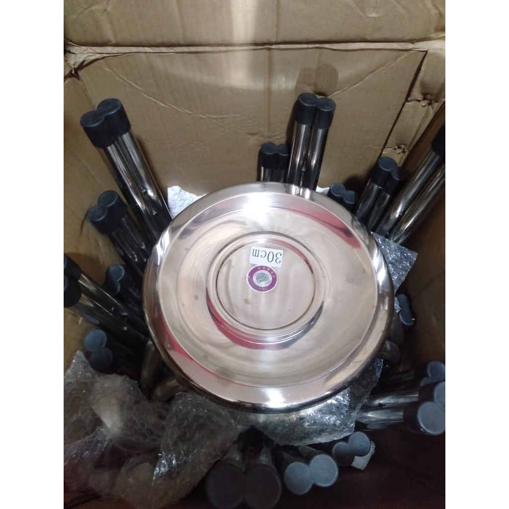 Kursi Bulat Stainless 30 cm , 6pcs