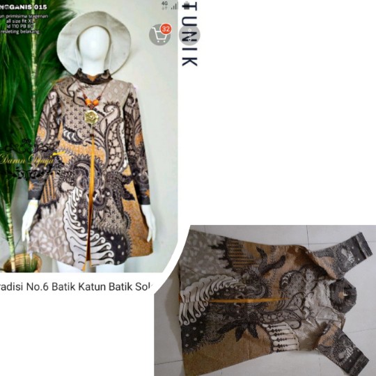Batik Tunik Tradisi No.6 Batik Katun Batik Solo Batik Murah