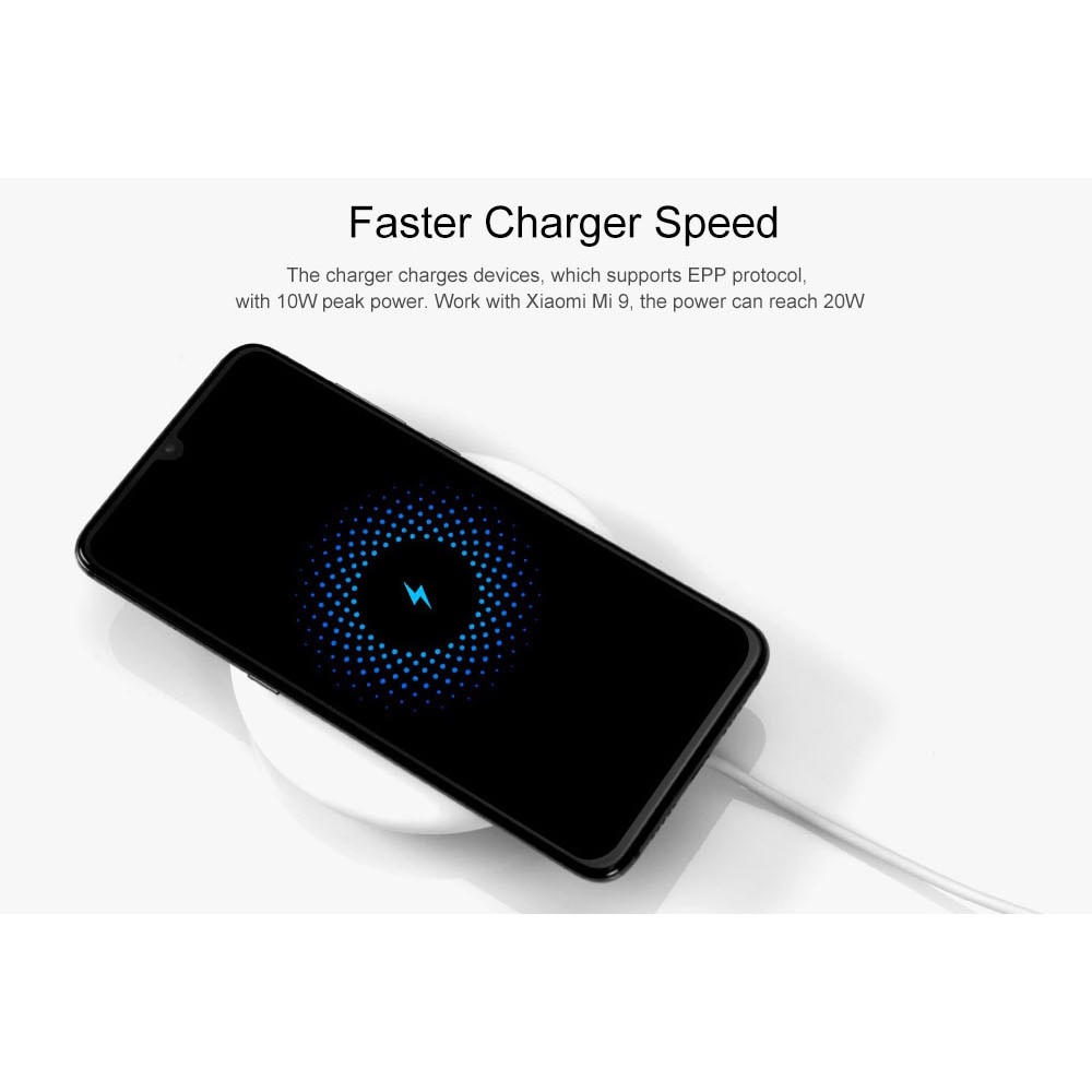 Xiaomi Qi Wireless Charger Dock Fast Charge 20W - MDY-10-EP - White