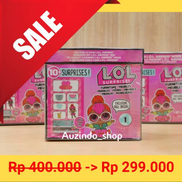 Lol Surprise Furniture Bedroom Neon Q T Doll Included 100 Ori Shopee Indonesia
