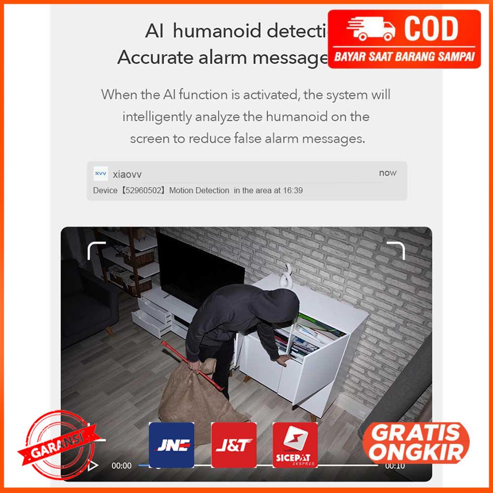 Xiaovv Kamera CCTV WiFi PTZ Smart Camera 2K - XVV-3630S-Q2