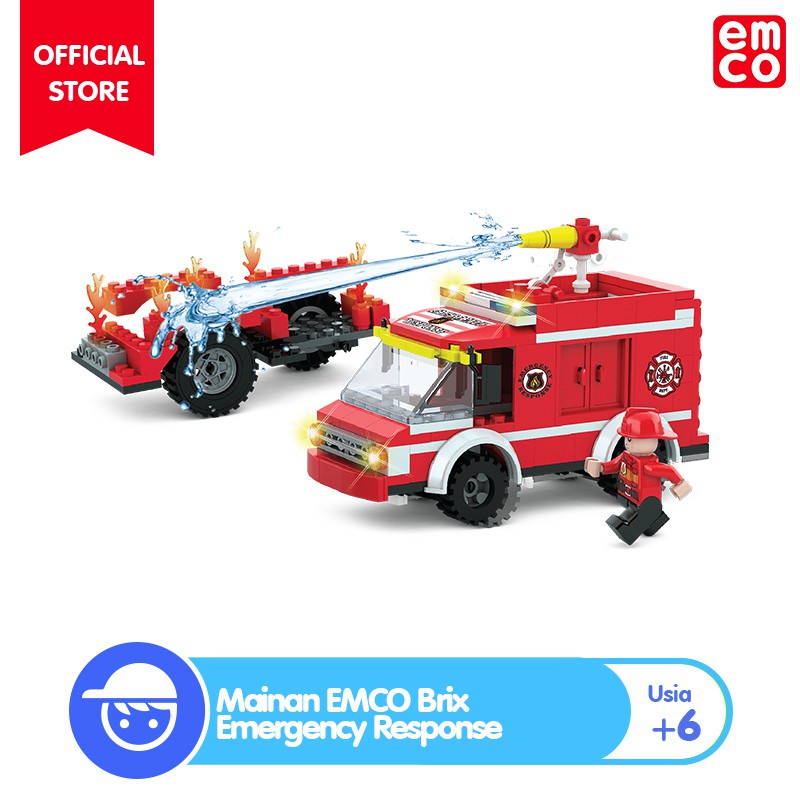 EMCO Mainan Anak Brix Fireman Series - Emergencies Response 8680