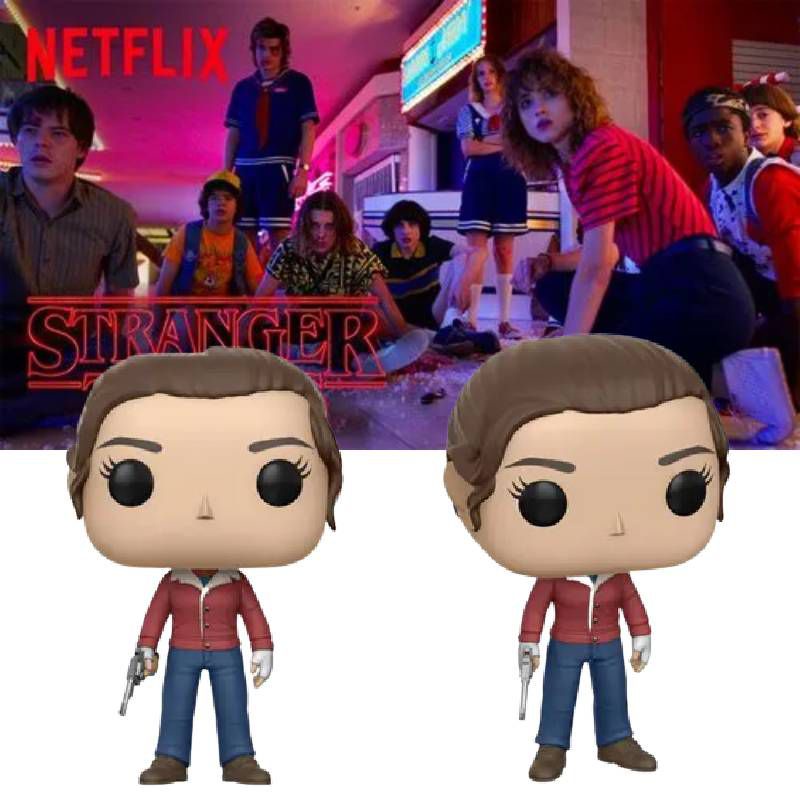 Funko POP Stranger Things Action Figures Model Toys TV Dustin Steve Eleven Demogorgon  Brenner Nancy Brenner Action Figure Toys Doll Toy Kids Adults Baby Halloween Gift