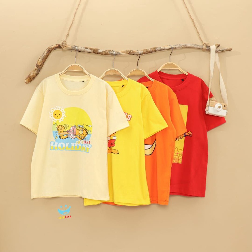 KAOS ANAK LAKI-LAKI MOTIF KARTUN KUCING 6-14 TAHUN