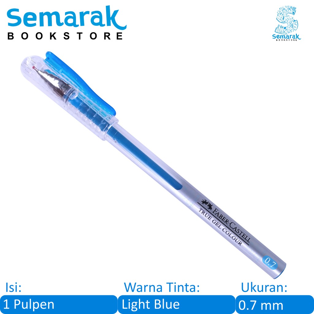 

Faber Castell True Gel Pen 0.7 mm - Light Blue Ink